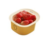 Vegetable Washing Basket, Double Layer Draining Basket, Kitchen Fruit Washing Strainer Bowl, PP Material, 14.5x7.4CM, Drainage, Cute Bear Design, for Fruits, Vegetables, Pasta
