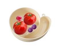 Vegetable Washing Basket | Snail-Shape Rotating Vegetable Strainer | Kitchen Utensils for Tomato Strawberry Lettuce Salad Food Mixing Storage Sink Faucet Fridge Garden Travel Outdoor
