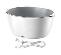 Vegetable Washing Machine - Automatic Waterproof Double-Layer Equipment | Food Washer Machine | Electric Fruit Vegetable Cleaner With Drainage System For Indoor Kitchen Sink Counter Cooking House Apar