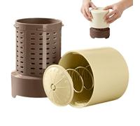 Vegetable Water Juicer - Manual Fruit Dryer | Multifunctional Household Drainer | ABS Stainless Steel Spring Tool for Dehydrating Pickles, Ball Filling, ens