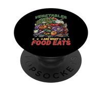 Vegetables Are What Food Eats Carnivore Joke PopSockets Adhesive PopGrip