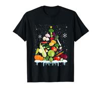 Vegetables Christmas Tree Vegan T-Shirt