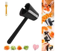 Vegetables Curler, Spiral Flower Cutter Fruit and Vegetable Flower Curler, Carrot Curler and Peeler, Kitchen Creative Cut Flower Tool, Carrot Cucumber Curler, for Carrots, Potatoes, Cucumbe (1pc)