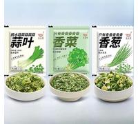 Vegetables,garlic leaves,freeze-dried vegetables,seasonings,scallions,side dishes,ready-to-eat vegetable soup (Garlic,60bags)