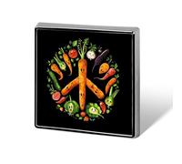 Vegetables Peace Sign Funny Lapel Tie Pin Buttons Brooch Badge Pin Clothes Hat Accessories for Men Women