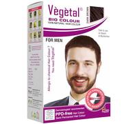 Vegetal Bio Colour - Experience Natural Beard Hair Color for Men | Ammonia-Free, PPD-Free, 100% Organic, and Herbal | Safe and Effective Beard Dye| Complete Kit Included | Dark Brown- 25gm