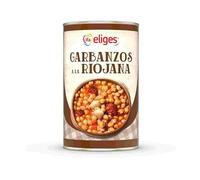 Vegetal Chickpeas in La Rioja Style Sauce 500g Tin IFA Eliges - Pack of 4 | Traditional Spanish Ready Meal