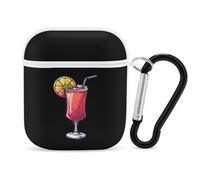Vegetarian Alcoholic Drink Cocktail Earphone Case Cover Compatible with AirPods 1&2 Shockproof Bluetooth Headset Case White-style