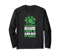 Vegetarian Align with My Morals Green Lifestyle Long Sleeve T-Shirt