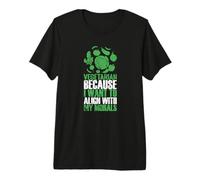 Vegetarian Align with My Morals Green Lifestyle Premium T-Shirt