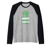 Vegetarian Align with My Morals Green Lifestyle Raglan Baseball Tee