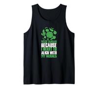 Vegetarian Align with My Morals Green Lifestyle Tank Top