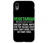 Vegetarian Ancient Tribal Name For The Village Idiot Who Can Case for iPhone XR