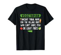 Vegetarian Ancient Tribal Name For The Village Idiot Who T-Shirt
