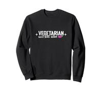 Vegetarian and Still Alive Funny Vegan Sweatshirt
