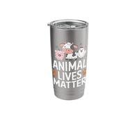 Vegetarian Animal Lives Matter Stainless Steel Insulated Tumbler