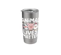 Vegetarian Animal Lives Matter Stainless Steel Insulated Tumbler