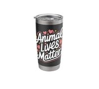Vegetarian Animal Lives Matter Stainless Steel Insulated Tumbler
