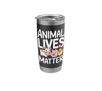 Vegetarian Animal Lives Matter Stainless Steel Insulated Tumbler