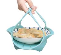 Vegetarian Basket - Multi-Purpose Silicone Food, Dishwasher with Strong Feet | Folding Kitchen Cooking Tool, Healthy Vegetable Insert, Universal Shape in PE