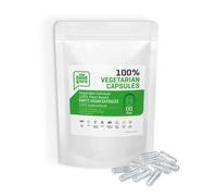 Vegetarian Empty Capsules Size 00 Vegan | Plant Based Vegetarian Capsule | Compatible with Capsule Filling Machine | by The Good Guru (Clear, 1000)
