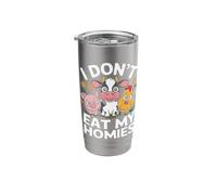 Vegetarian I Don't Eat My Homies Stainless Steel Insulated Tumbler