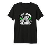 Vegetarian is an Old Indian Word Funny Vegan Joke Premium T-Shirt