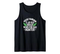 Vegetarian is an Old Indian Word Funny Vegan Joke Tank Top