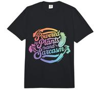 Vegetarian Powered by Plants and Sarcasm Comfort Colors Adult Heavyweight T-Shirt