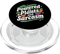 Vegetarian Powered By Plants And Sarcasm PopSockets PopGrip for MagSafe
