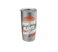 Vegetarian Powered By Plants and Sarcasm Stainless Steel Insulated Tumbler