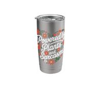 Vegetarian Powered By Plants and Sarcasm Stainless Steel Insulated Tumbler