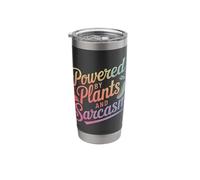 Vegetarian Powered By Plants and Sarcasm Stainless Steel Insulated Tumbler