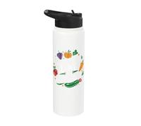 Vegetarian Powered By Plants and Sarcasm Stainless Steel Insulated Water Bottle
