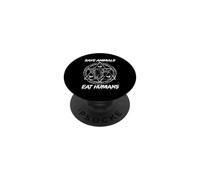 Vegetarian | Satanic Cow Pentagram | Save Animals Eat Humans PopSockets Adhesive PopGrip