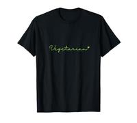 Vegetarian Script Green Heart T-Shirt