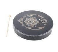 Vegetarian Shaman Drum, Alchemy Moon Sound Healing Tool, Decoration and Meditation (25 x 25 x 5 cm)