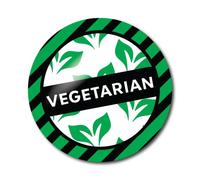 Vegetarian Stickers, 150pcs on 5 A4 Sheets, 32mm Size. Teacher Stickers, Food Labelling