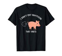 Vegetarian Vegan I Don’t Eat Anything That Farts Pig T-Shirt