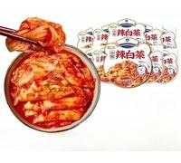 Vegetarian & Vegan,Korean Flavor Spicy Cabbage Kimchi,Homemade Pickled Vegetables,Sour and Hot Instant Vegetarian Dishes,Ready Meals & Soups,Side Dishes,Delicious Casual Snack Gifts (7bags)