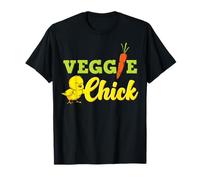 Vegetarian Veggie Chick Funny Vegan T-Shirt