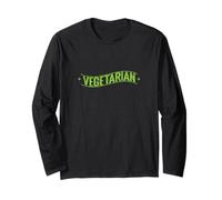 Vegetarian Wave Statement Long Sleeve T-Shirt
