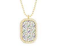 Vegetarian Women's Necklaces Pendant Necklace Fashion Diamond Jewelry with Chain