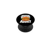 Veggie Burger Minimalist Badge Patch PopSockets Adhesive PopGrip