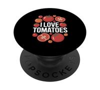 Veggie Lover's Delight I Love Tomatoes PopSockets Adhesive PopGrip