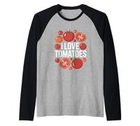 Veggie Lover's Delight I Love Tomatoes Raglan Baseball Tee