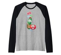 VeggieTales Ho Ho Ho Larry The Cucumber & Bob The Tomato Raglan Baseball Tee