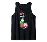 VeggieTales Ho Ho Ho Larry The Cucumber & Bob The Tomato Tank Top, Men, Black, Small