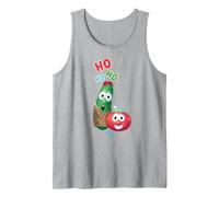 VeggieTales Ho Ho Ho Larry The Cucumber & Bob The Tomato Tank Top, Men, Heather Grey, X-Large