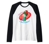 VeggieTales Merry Christmas Junior Asparagus Raglan Baseball Tee